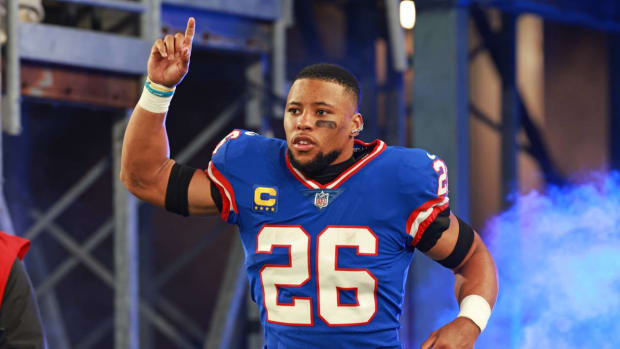 Former New York Giants running back Saquon Barkley